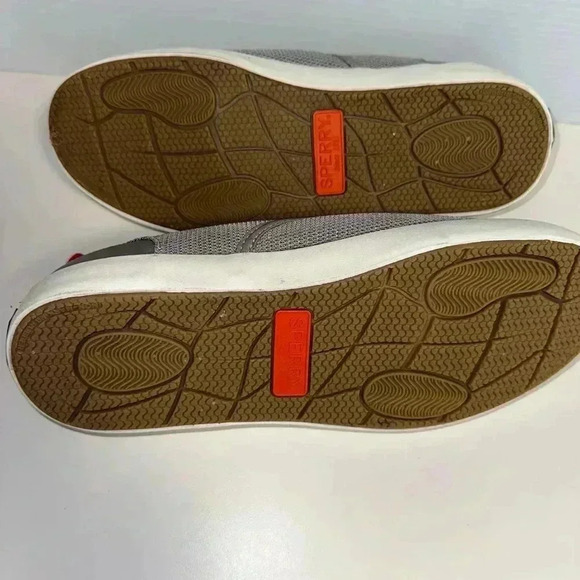Men's Sperry Sneakers, Gray & Orange Size 9 Boat Shoes - Picture 9 of 12